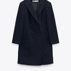 Black Double Breasted Blazer Mini Dress NTW